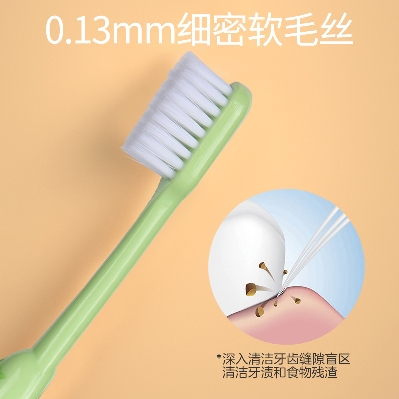 小浣熊牙刷儿童软毛3-12岁欢乐总动员系列高清大图