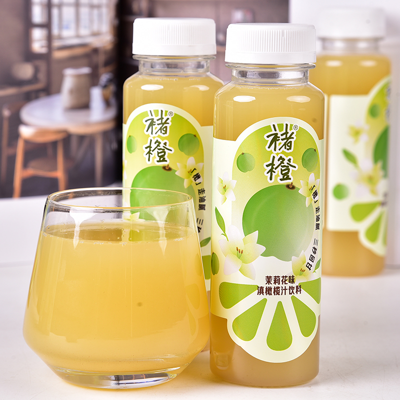 褚橙茉莉花味滇橄榄汁云南油甘果汁原汁饮料245ml*12瓶装