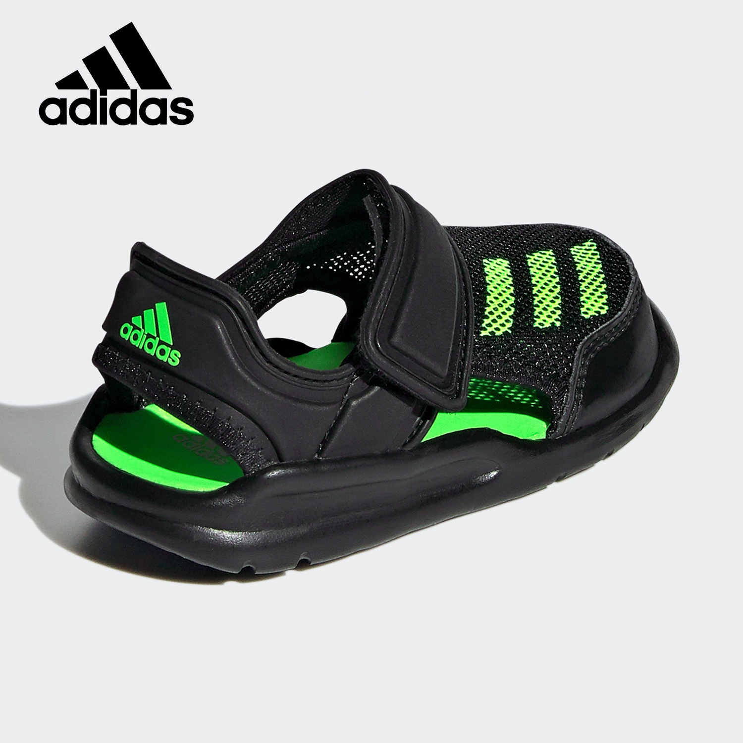 Adidas阿迪达斯时尚潮流儿童款沙滩鞋运动休闲凉鞋FV8859FV8860 Z高清大图