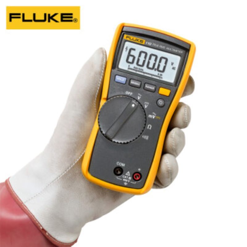 福禄克(FLUKE)110高精度紧凑型真有效值数字万用表掌上型多用表带背光仪器仪表 110 真有效值万用表