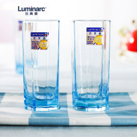 Luminarc法国弓箭(ARC)乐美雅 凝彩直身杯玻璃水杯玻璃酒杯啤酒杯玻璃杯280ML(六只装)J4506不保温