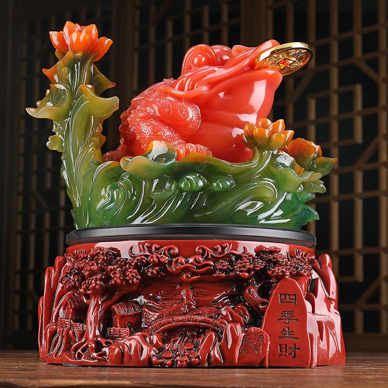 家柏饰(CORATED)金蟾摆件金蝉特大号三脚金蟾蜍店铺开业乔迁工艺礼品创意高清大图