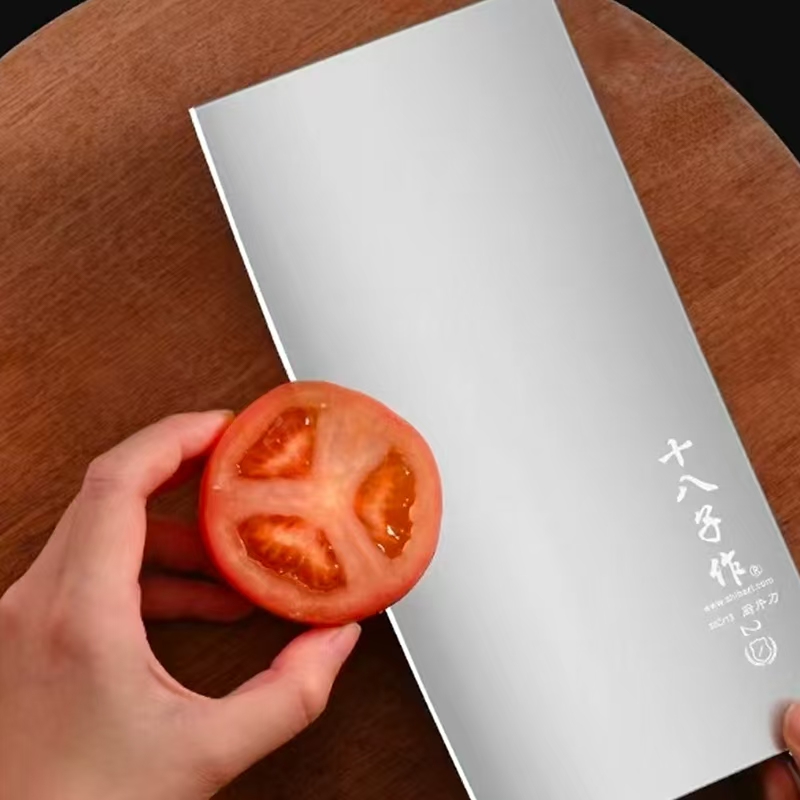 十八子作 S394-S2 木柄菜刀高清大图