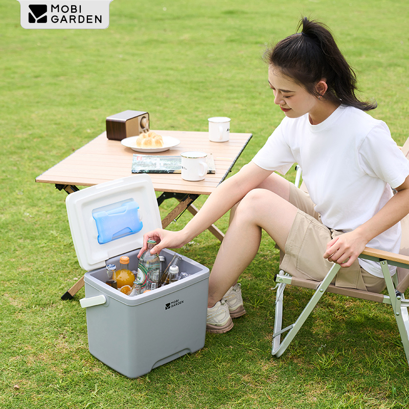 牧高笛(MOBIGARDEN)极越保温箱 13.8L NX25684001 海湾薄雾高清大图