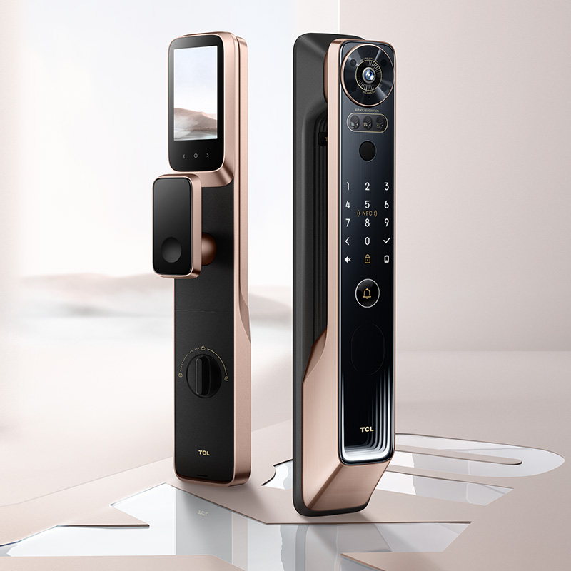 TCL 指纹锁智能锁猫眼 可视3D人脸识别门锁 密码锁猫眼电子锁 X10高清大图