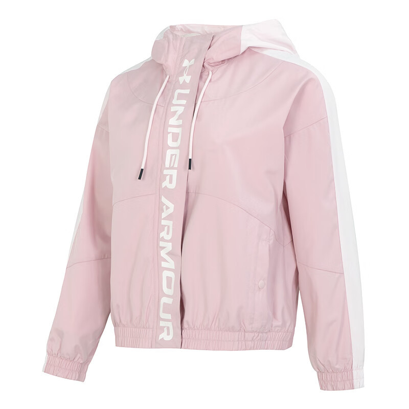 安德玛(UNDERARMOUR)女装新款时尚潮流梭织夹克舒适透气户外出行休闲外套1369845-676 ZP