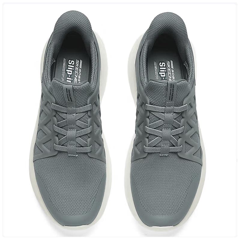 斯凯奇男款休闲健步鞋118308/GRY-10双高清大图