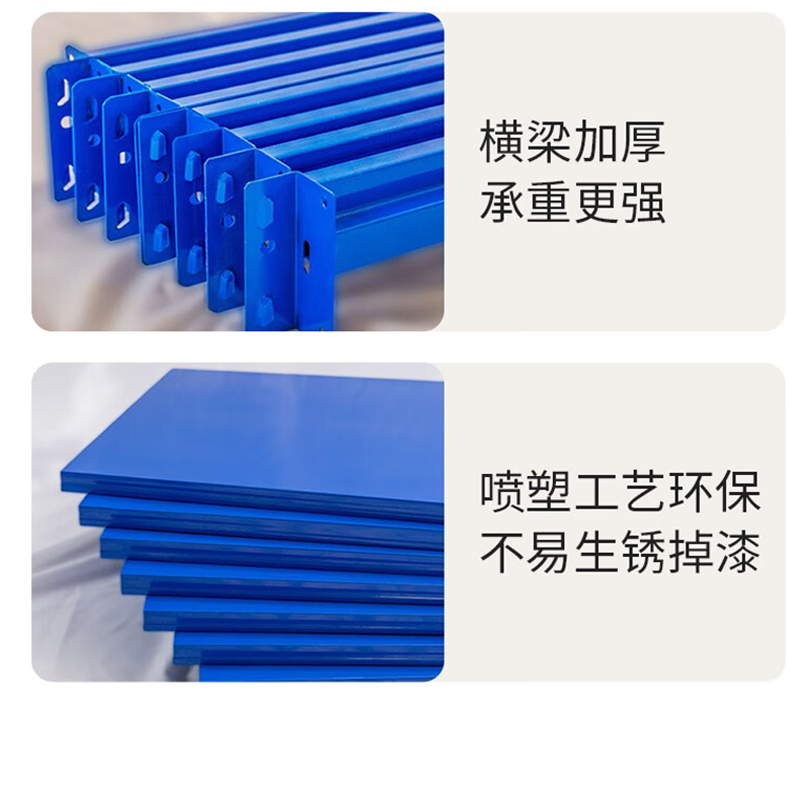 云锦友蓝色三层货架高清大图