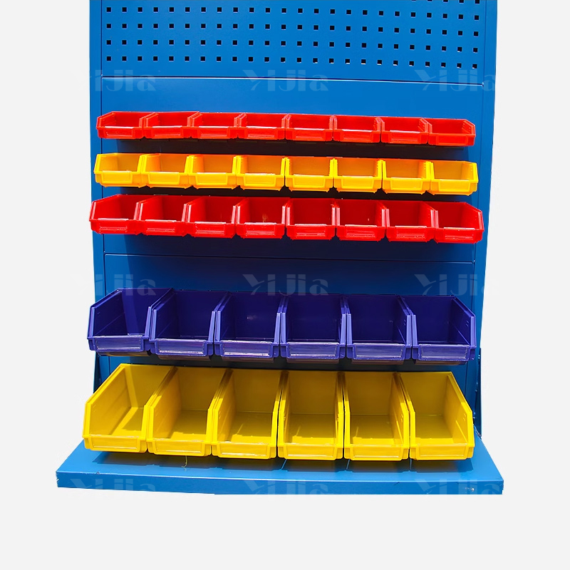 翌嘉YJ4121713 背挂式元件盒壁挂塑料物料盒 黄色 110*105*50高清大图