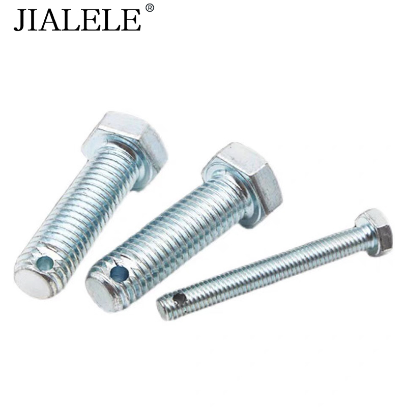 JIALELE 六角头螺丝带孔螺栓(M24X110mm)高清大图