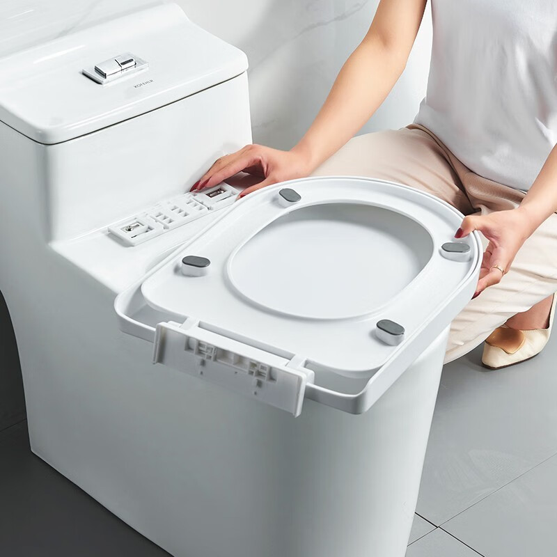 坐便器盖板家用马桶盖子U型通用配件v型加厚马桶盖板O型坐垫圈厕所板