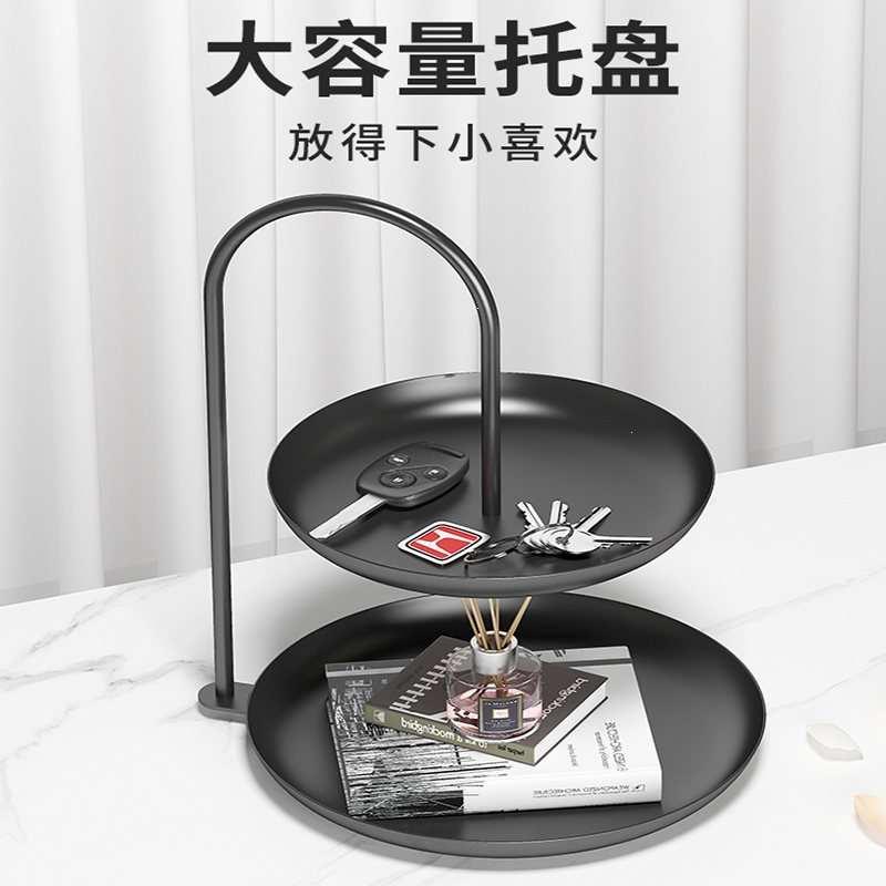 入户门口玄关挂钥匙置物架办公室装饰品托盘时光旧巷摆件居家小物件收纳架