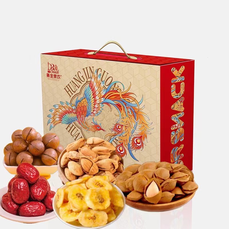 黄金果农凤栖梧桐坚果臻礼k1精选原味坚果礼盒621克营养健康美味馈赠佳品企业员工节日礼品高清大图