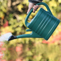 大容量塑料洒水壶浇花壶家用喷壶 5L墨绿色单柄壶 4只