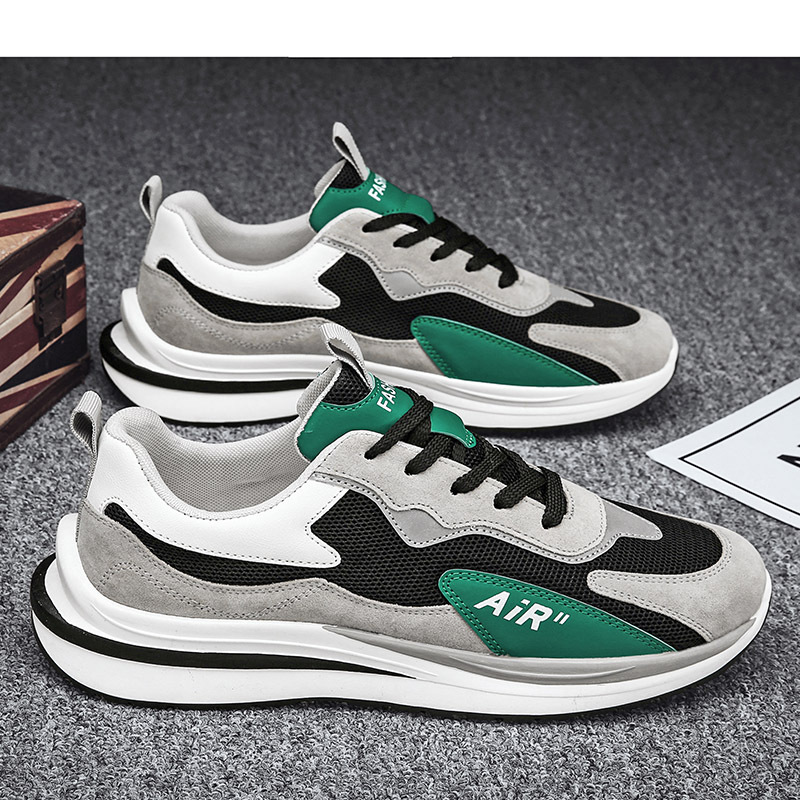 枫述旅游男鞋春季2021新款休闲板鞋青少年百搭网面网红跑步鞋运动潮鞋