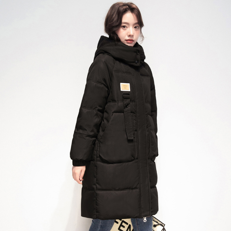 羽绒棉服女2024年冬装新款时尚百搭中长款显瘦韩版棉衣外套潮高清大图