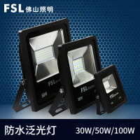 FSL 佛山照明 LED泛光灯30M2户外广告投光射灯工矿招牌草坪庭院铸铁室外灯饰