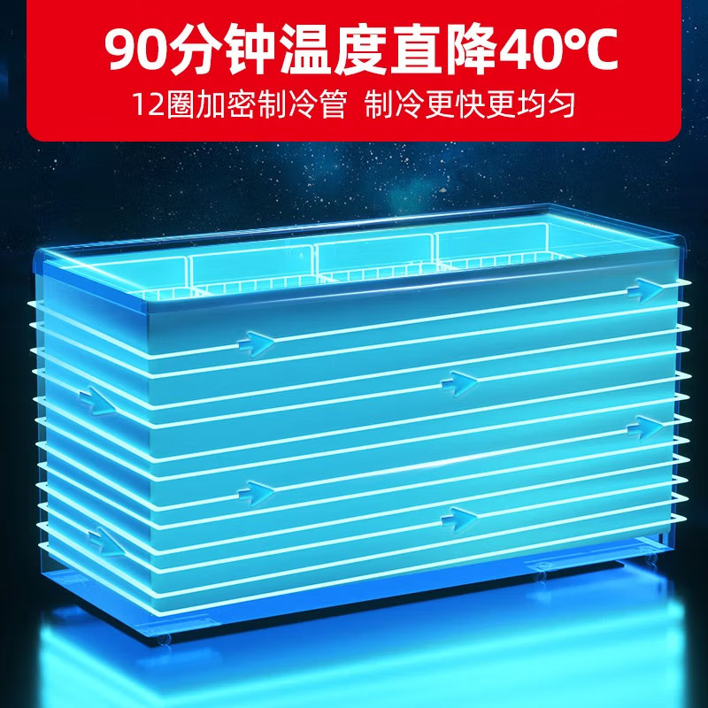 星星(XINGX)303升深底岛柜商用冰柜 冷藏冷冻单温卧式展示柜 超市便利店雪糕饮料大容量展示柜SD/SC-303BE高清大图