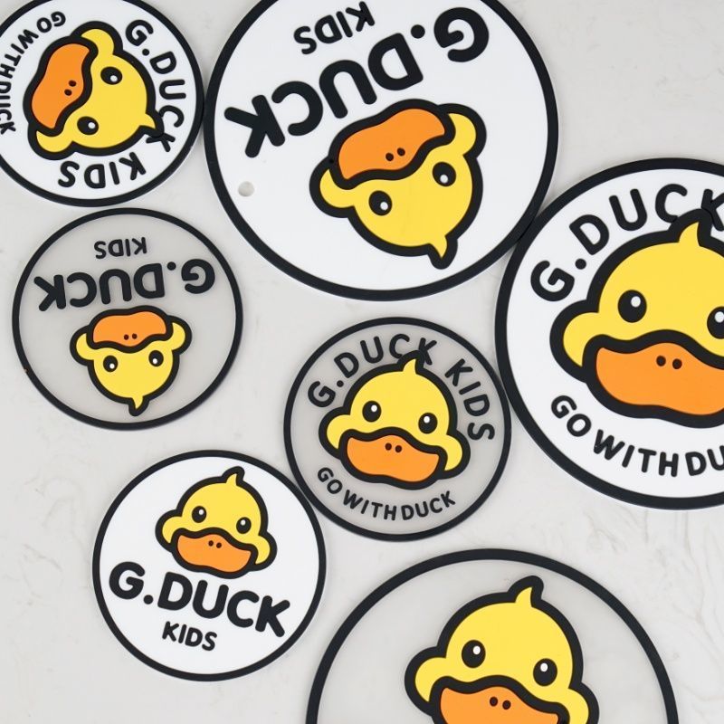 白色小号A款 G.DUCK小黄鸭杯垫隔热垫耐高温菜垫子厨房餐桌砂锅防烫垫碗餐盘垫