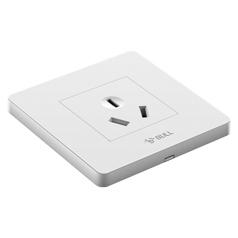 公牛插座wb三孔16a插座白色单位个