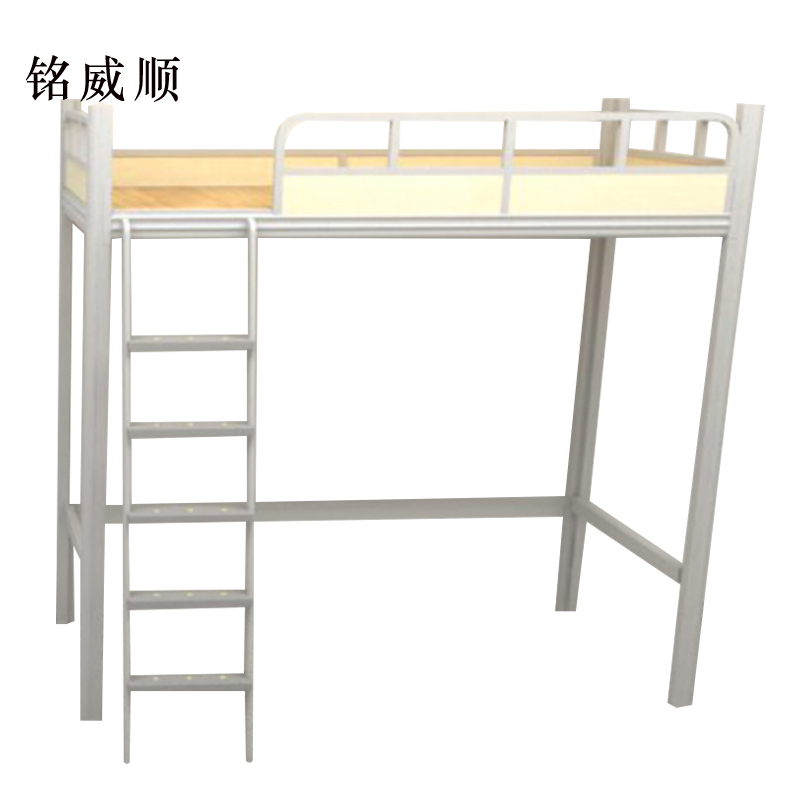 铭威顺挂梯铁床宿舍寝室单人位高架床20009002100mma款工厂现做7天内