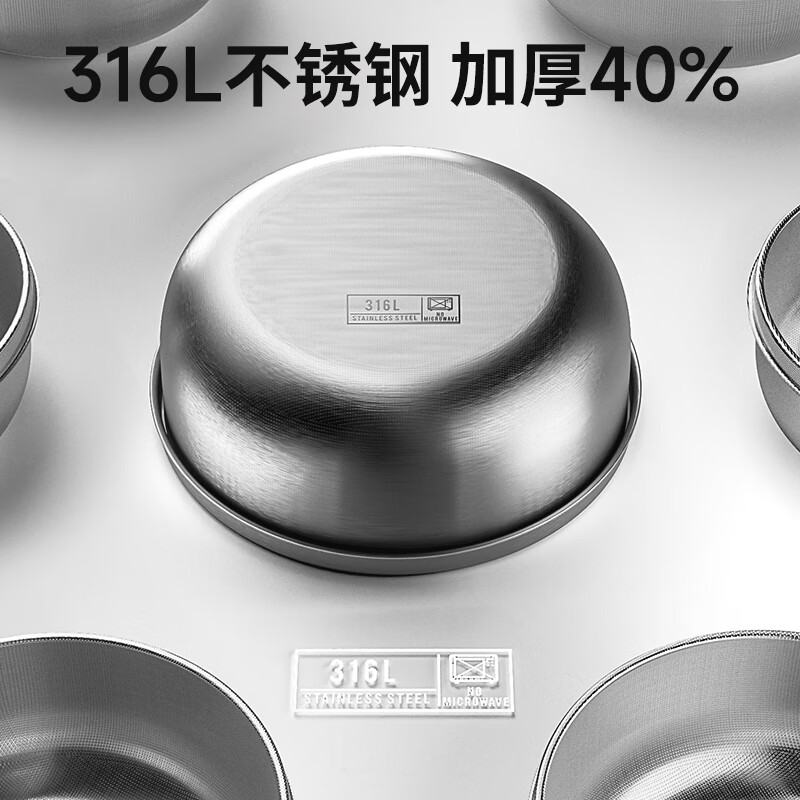 小白熊SnowBear儿童餐具宝宝辅食碗婴儿碗新生儿注水保温碗不锈钢可拆卸08731高清大图