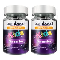 Sambucol黑接骨木软糖50粒 儿童维生素C VC蜂蜜+锌 增强体质疫力原装进口
