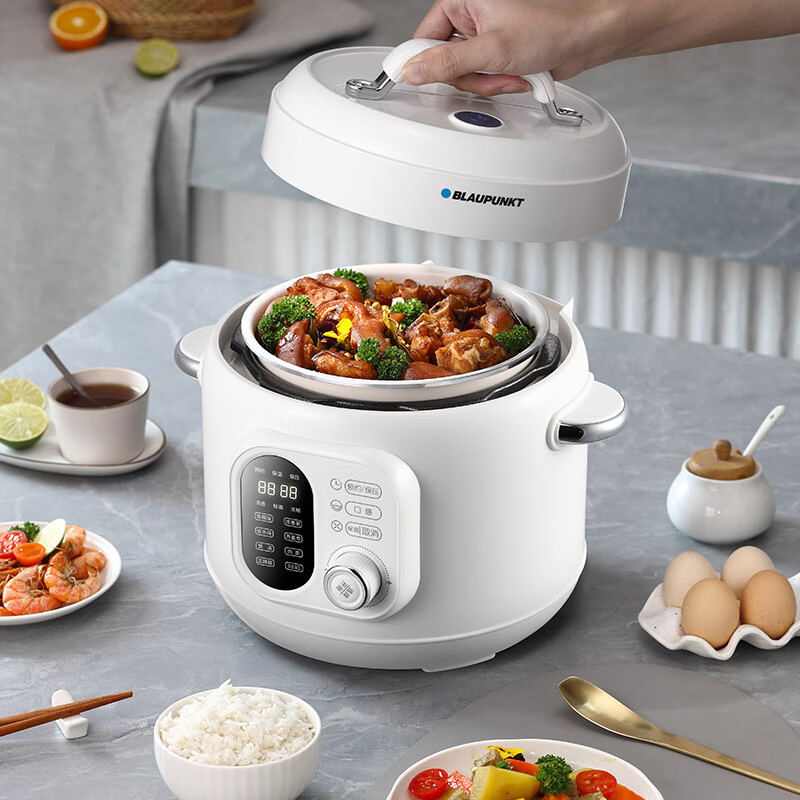 (顺丰发货)蓝宝(BLAUPUNKT)智能预约电压力锅3L 米白色 BP-YL176A高清大图
