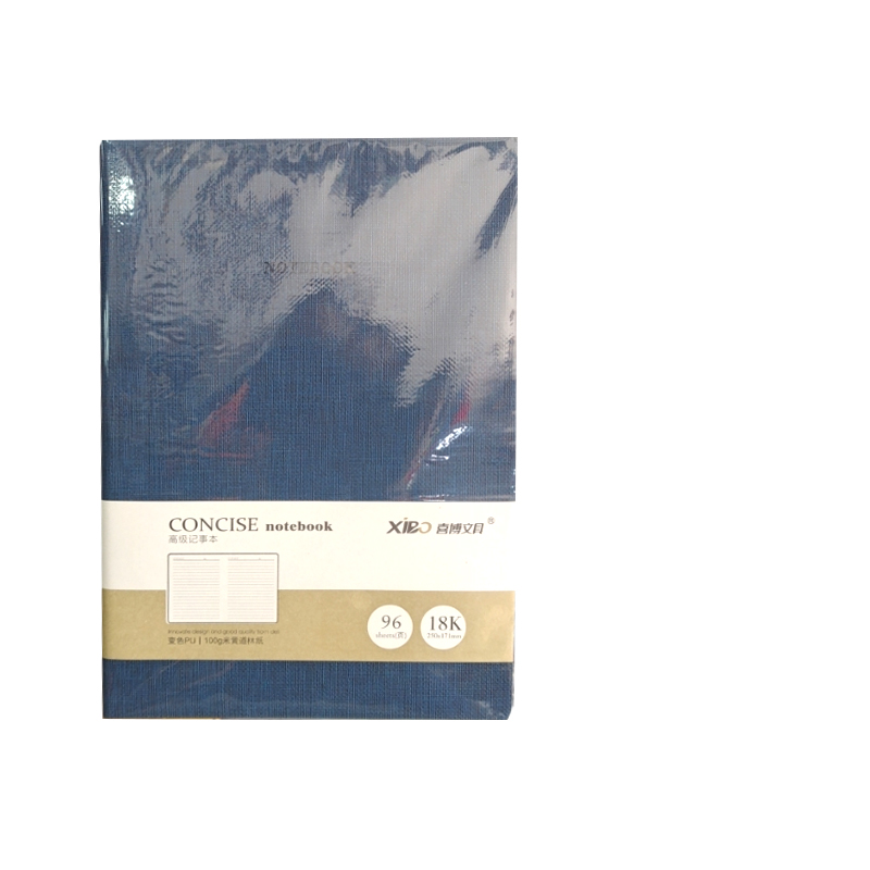 喜博18K布纹笔记本96页黑色外皮高清大图