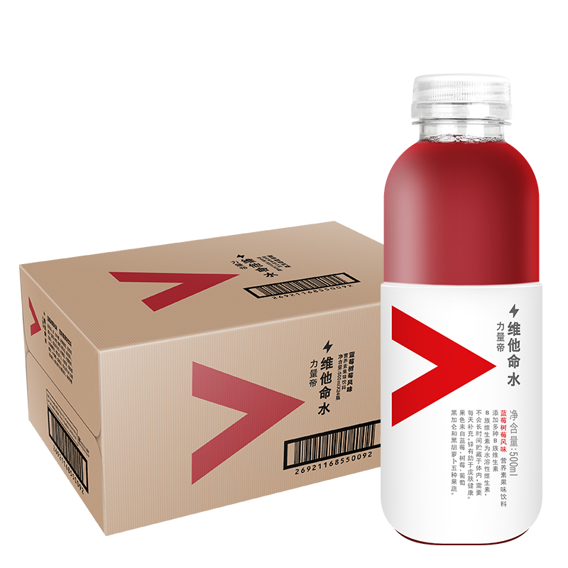 农夫山泉 力量帝维他命水 蓝莓树莓口味 500ml*15瓶