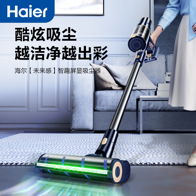 海尔(Haier) 无线吸尘器家用除螨吸拖一体机手持仪立式洗地机除尘器吸地尘机大吸力功率清洁机 HZ-G9B