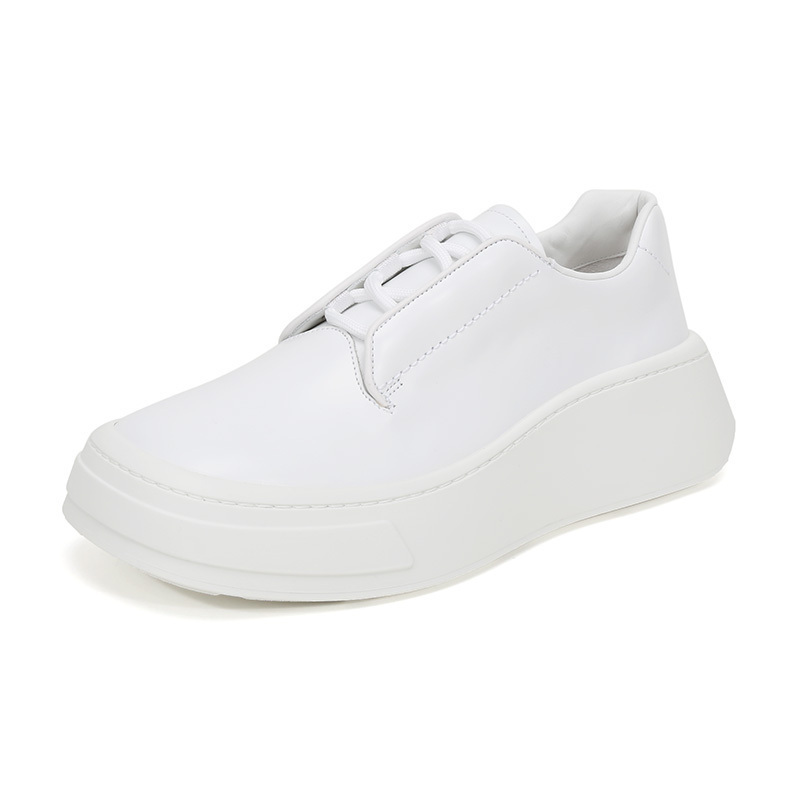 prada普拉达男士皮革系带德比鞋厚底鞋2eg312b4l