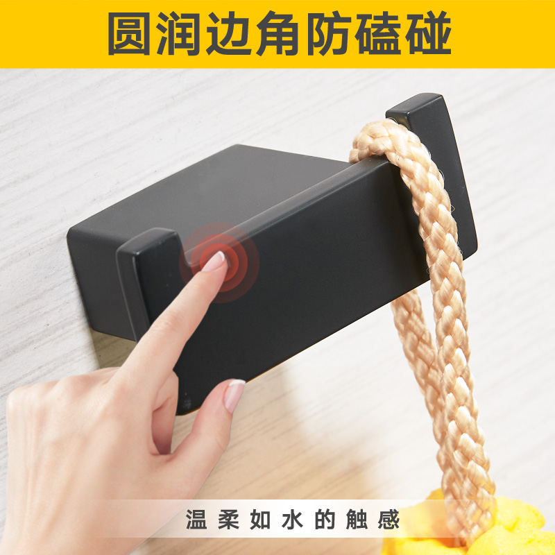 汐岩单个衣服衣帽钩单钩壁挂挂衣钩墙壁进衣柜浴室鞋柜挂钩高清大图