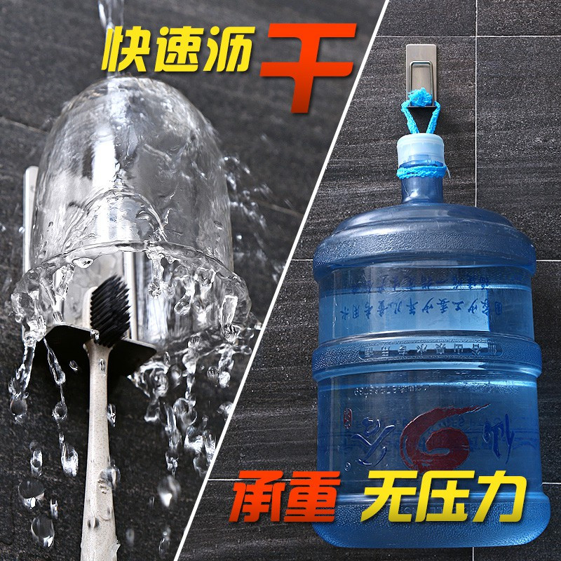 不锈钢牙刷置物架免打孔壁挂式刷牙杯挂墙套装放牙刷架