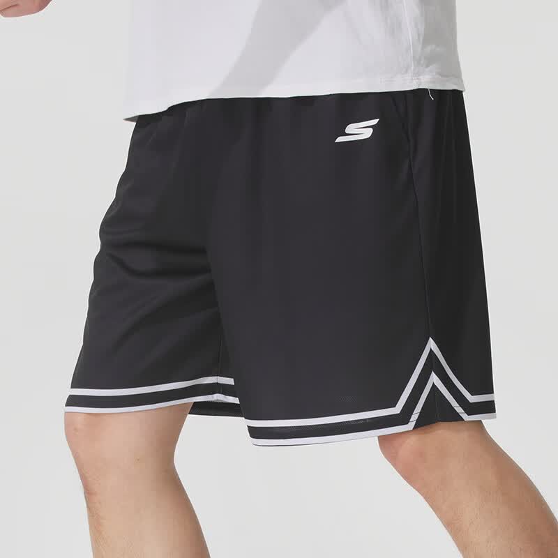 斯凯奇（Skechers）男裤新款运动裤跑步健身训练潮流时尚舒适透气休闲短裤P225M273-03K8 ZP高清大图