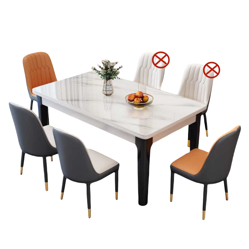 铭思达岩板餐桌高清大图