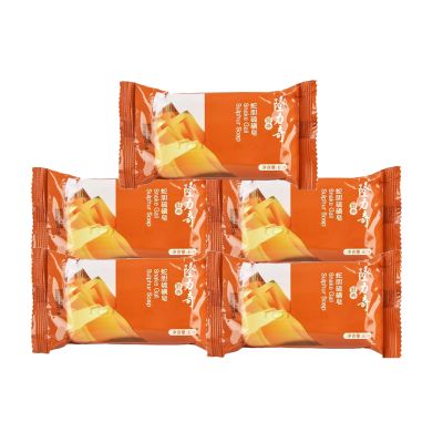 隆力奇蛇胆硫磺皂80g2块起除螨抑菌控油清洁背部洗脸洗澡洗后不干燥香皂 隆力奇硫磺皂80g*5块