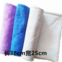 拖把布平板拖把替换布平托夹布毛巾拖地布地板拖布头加固式拖布 加厚平拖布38*25(3个装)