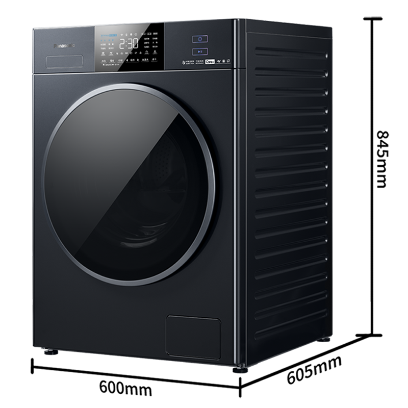 松下(Panasonic)XQG120-EG215洗烘一体滚筒洗衣机12公斤 水氧泡沫净 高温除菌空气洗 洗净比1.10高清大图