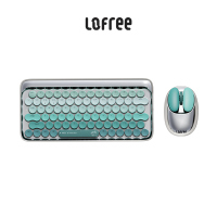 洛斐(Lofree)小瓣蓝牙鼠标孔雀蓝适用苹果Mac电脑办公笔记本iPad手机