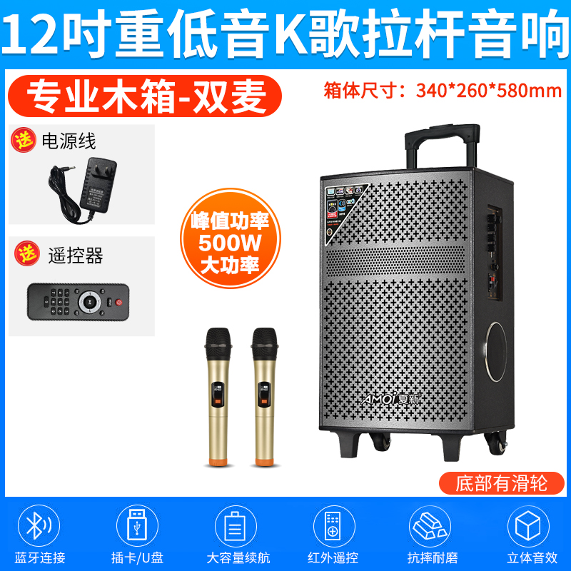 夏新(AMOI)户外音响SA-802 双咪版