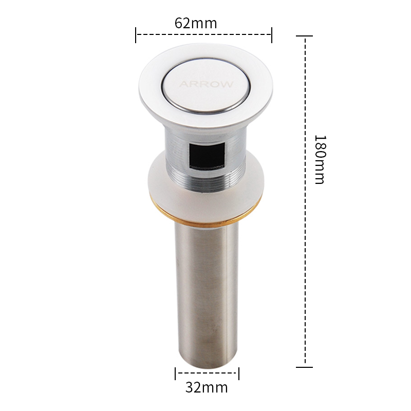 箭牌卫浴(ARROW) 面盆 洗脸盆去水器/水槽下水器 翻板水器 有溢水孔 AQS015