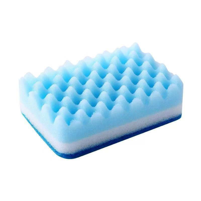 炯毅 百洁布清洁布 洗碗清洁海绵去油污抹布 厨房百洁布刷锅碗神器海绵吸水除污不易 海绵百洁布 三层 个高清大图