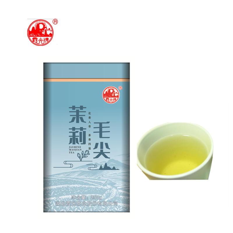 霞光牌 茉莉毛尖250克/罐高清大图