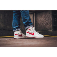 Air Jordan1 KO High OG Timeless Canvas乔1AJ1白红638471-102高帮篮球鞋