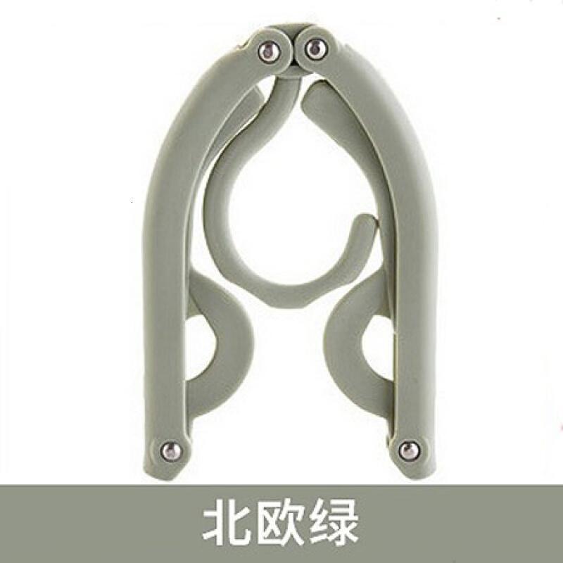 旅行用品套装式可折叠防滑衣架多功能魔术伸缩晾衣服挂衣撑子生活日用创意家居欧(粉5+绿5)-晾衣绳10个