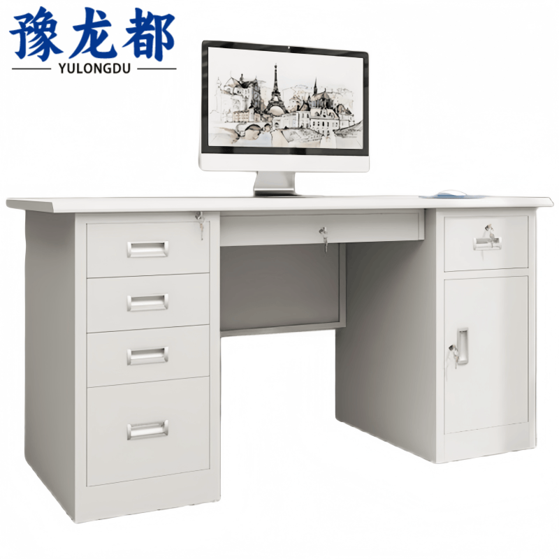 豫龙都职员桌1.6m张高清大图
