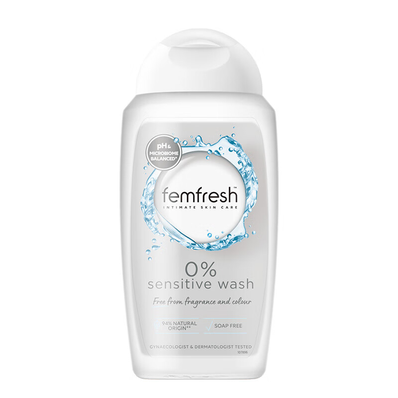 芳芯(femfresh)敏感肌无添加弱酸性女性私处洗液无香护理液亲肤特护250ml高清大图