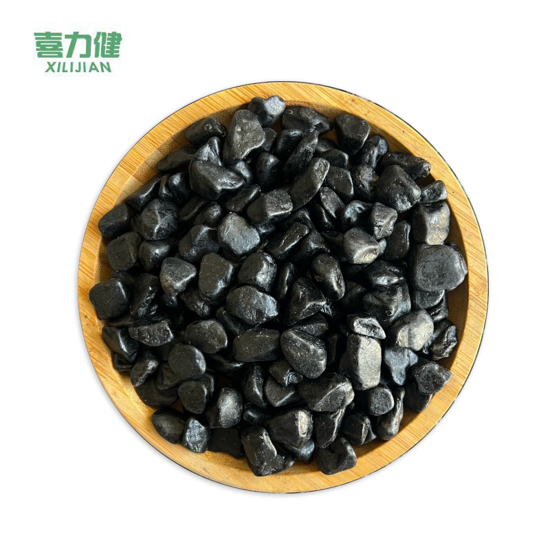 喜力健 天然砾石 1.2*1.5CM-打蜡黑色 袋高清大图