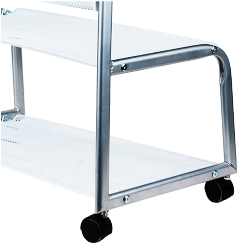 得力 7层铝合金夹条报纸架报夹条 宣传杂志展示 图书馆书架置物架 高1.08米 9303高清大图